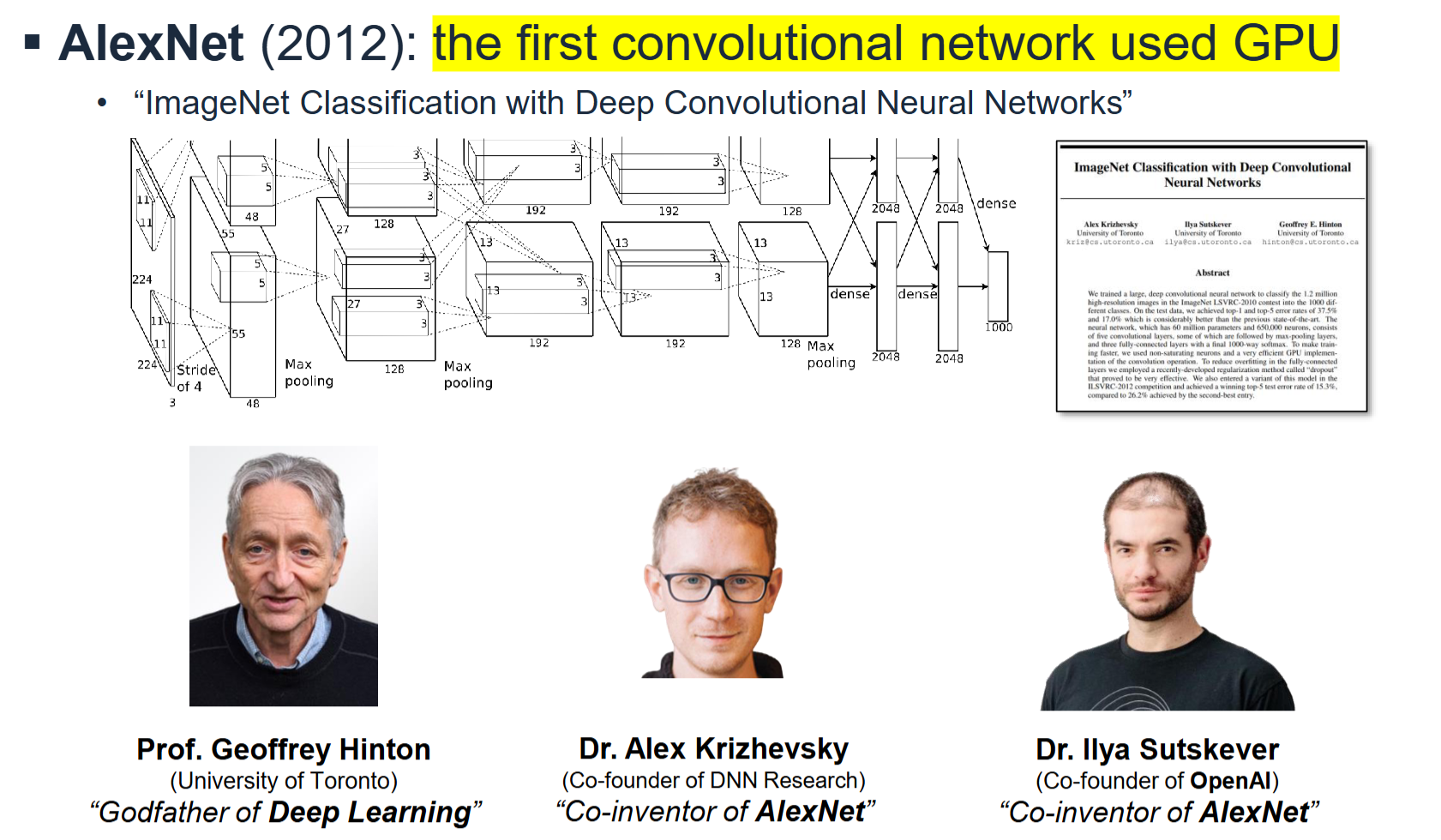 PDF p.57: AlexNet 아키텍처 다이어그램 및 논문 초록